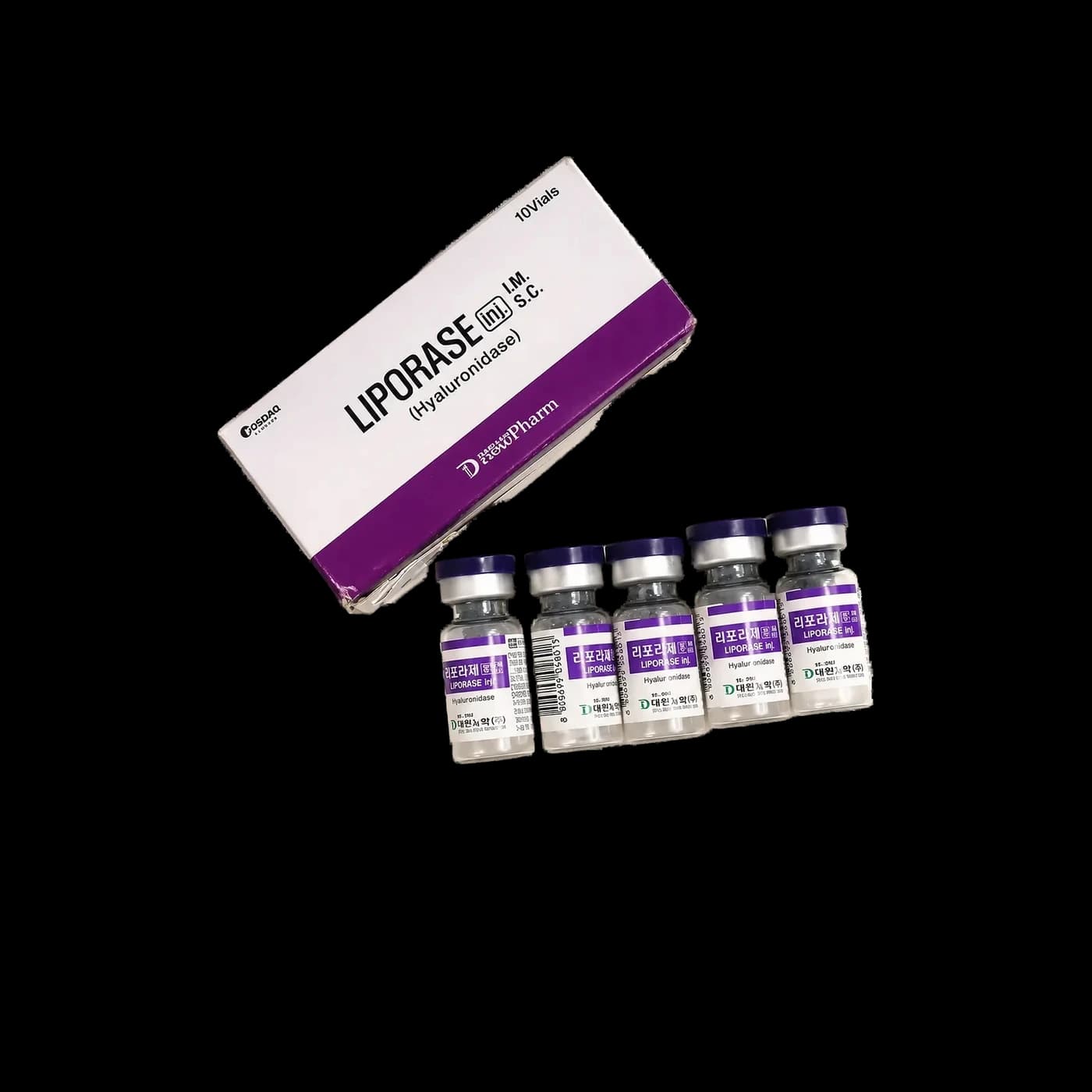 تصویر بسته LIPORASE Hyaluronidase 1500 IU